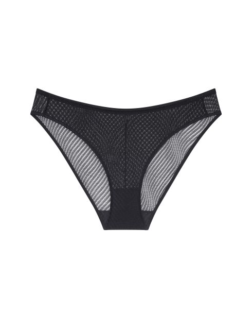 Harmony Spotlight Tai01 zwarte hoog uitgesneden slip