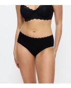 Set de 2 calzoncillos negros de cintura alta Feel Of Cotton Midi 2P