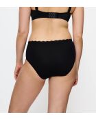 Set de 2 calzoncillos negros de cintura alta Feel Of Cotton Midi 2P