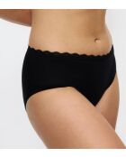 Set de 2 calzoncillos negros de cintura alta Feel Of Cotton Midi 2P
