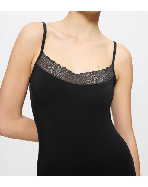 Set van 2 zwarte tanktops van Feel of Modal Spaghetti 2P