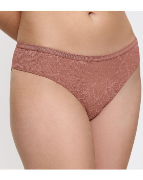 Braziliaanse slip Amourette Charm T Brazilian01 dusty cedar