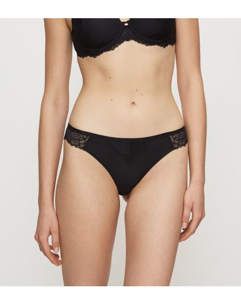 Peony Florale Braziliaanse zwarte Braziliaanse slip
