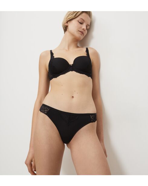 Peony Florale Braziliaanse zwarte Braziliaanse slip