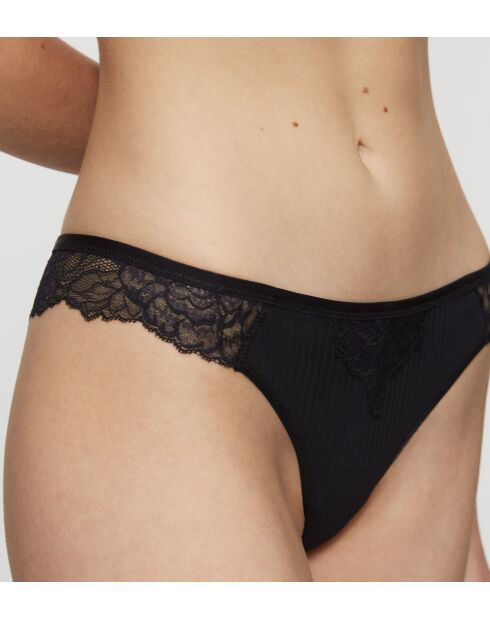 Peony Florale Braziliaanse zwarte Braziliaanse slip