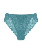 Amourette Highleg Tai calm turquoise hoog uitgesneden slip