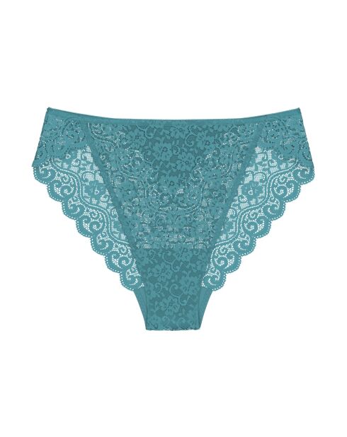 Amourette Highleg Tai calm turquoise hoog uitgesneden slip