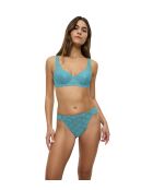 Amourette Highleg Tai calm turquoise hoog uitgesneden slip