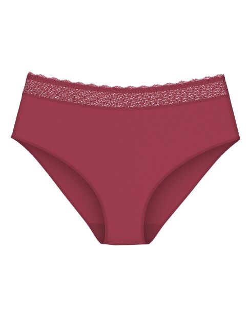 Feel of Modal Midi Marsala zachte slip met hoge taille