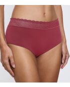 Feel of Modal Midi Marsala zachte slip met hoge taille