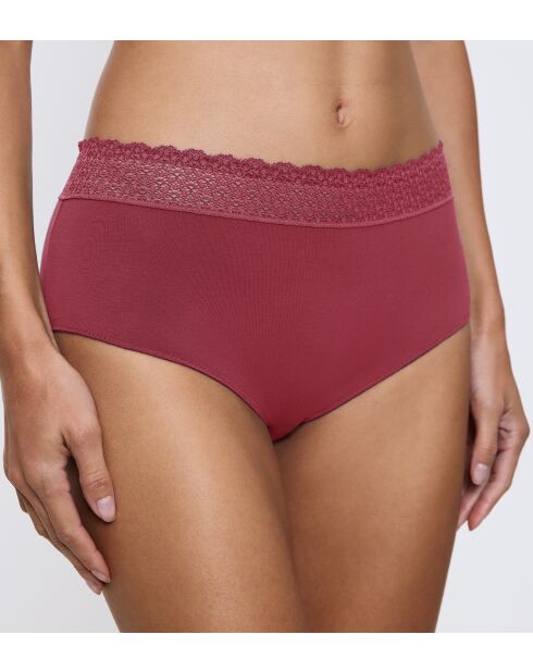 Feel of Modal Midi Marsala zachte slip met hoge taille