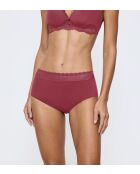 Feel of Modal Midi Marsala zachte slip met hoge taille