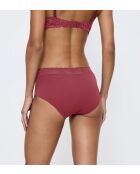 Feel of Modal Midi Marsala zachte slip met hoge taille