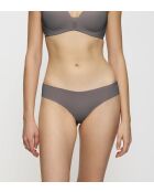 Braziliaanse slip met hoge taille Flex Smart Highleg Brazilian EX duifgrijs