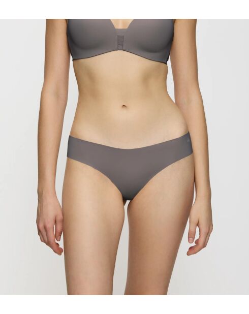 Braziliaanse slip met hoge taille Flex Smart Highleg Brazilian EX duifgrijs