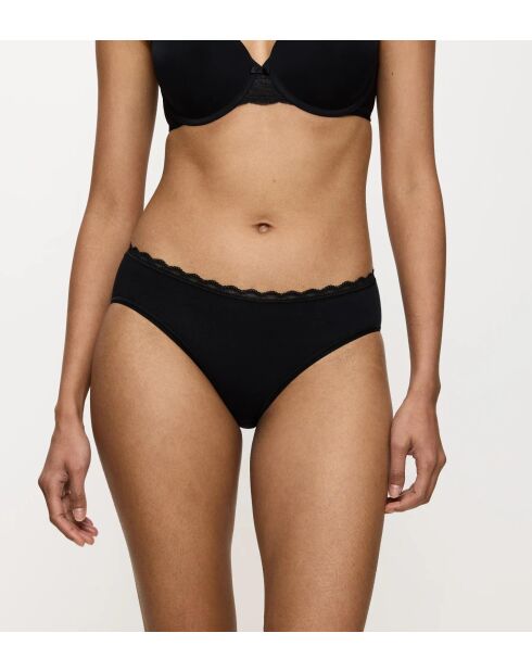 Set de 2 calzoncillos negros de corte alto Feel Of Cotton Tai 2P