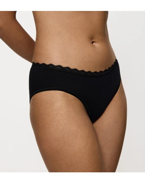 Set de 2 calzoncillos negros de corte alto Feel Of Cotton Tai 2P