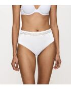 3-pack Feel of Modal Midi 3P witte slips met hoge taille