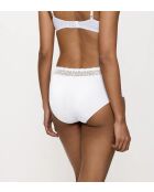 3-pack Feel of Modal Midi 3P witte slips met hoge taille