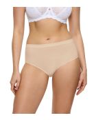 Sense of Modal Midi 2P nude slips met hoge taille, set van 2