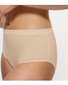 Sense of Modal Midi 2P nude slips met hoge taille, set van 2
