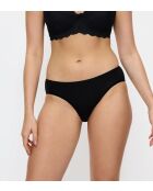 Set van 2 zwarte hoog uitgesneden slips Sense Of Cotton Tai 2P