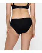 Set van 2 zwarte hoog uitgesneden slips Sense Of Cotton Tai 2P