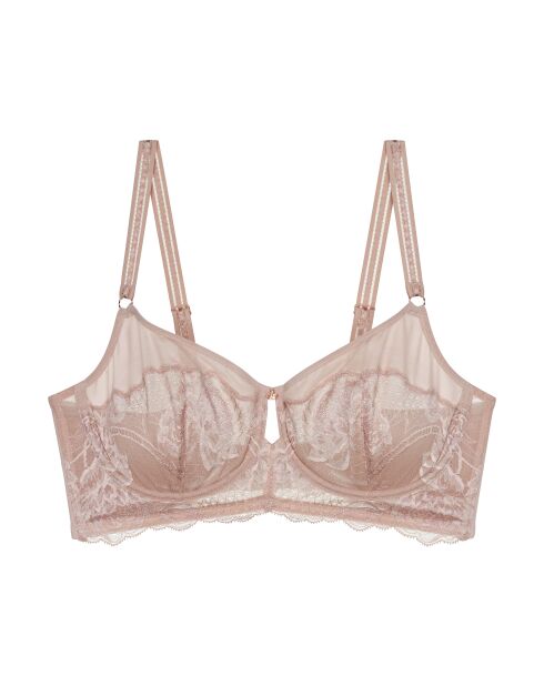 Wild Peony Floral W01 Pink Pearl minimizer-bh met beugel
