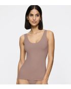 Body Make-Up Illusion Tank Top EX canotta in mousse al cioccolato