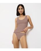 Body Make-Up Illusion Tank Top EX canotta in mousse al cioccolato