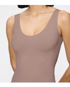 Body Make-Up Illusion Tank Top EX canotta in mousse al cioccolato