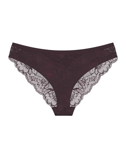 Braziliaanse slip Amourette Charm T Brazilian01 donker bordeaux