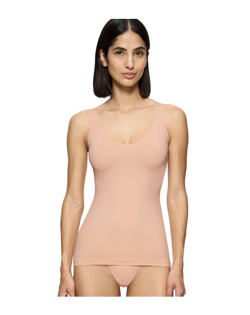 Camiseta sin mangas Body Make-Up Illusion Tank Top EX con rubor en polvo