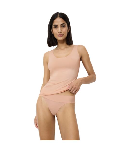 Camiseta sin mangas Body Make-Up Illusion Tank Top EX con rubor en polvo