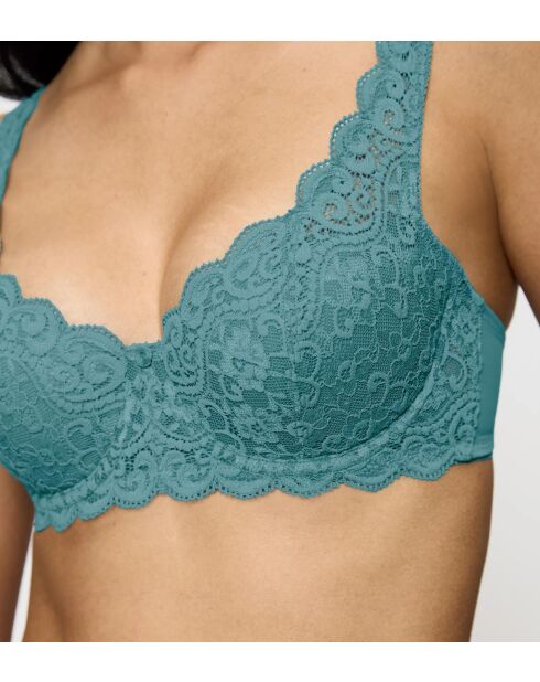 Reggiseno imbottito Amourette WHP calm turchese con balcone ampliform