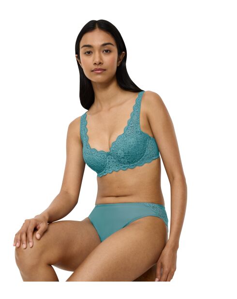 Reggiseno imbottito Amourette WHP calm turchese con balcone ampliform