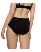 Sense of Modal Midi 2P zwarte slips met hoge taille, set van 2