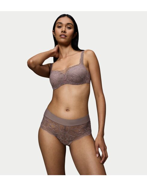 Pantaloncini Shorty hipster Body Make-Up Illusion Lace Pigeon grigi