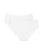 Set van 2 slips met hoge taille Sense of Modal Midi 2P wit