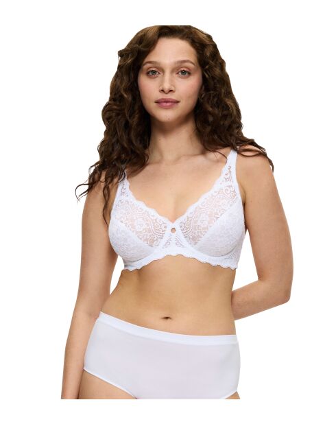 Set van 2 slips met hoge taille Sense of Modal Midi 2P wit