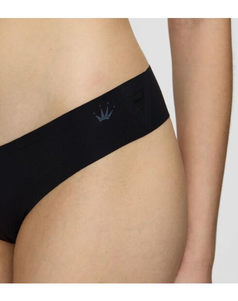 Flex Smart Highleg Brazilian EX slip met hoge taille in zwart