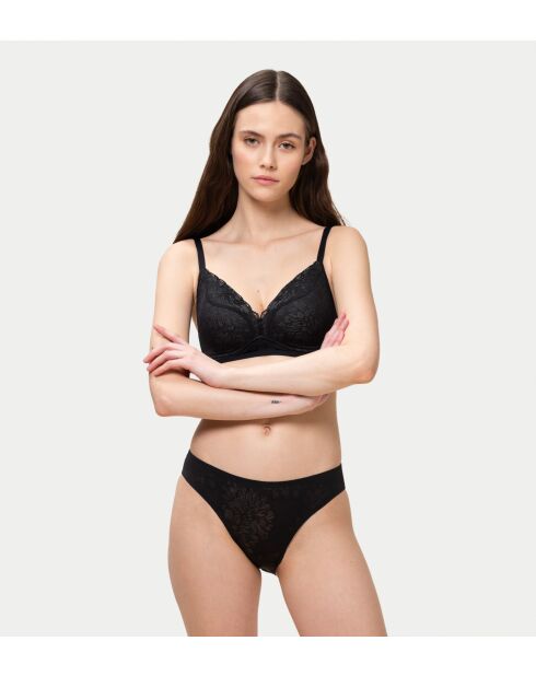 Fit Smart Tai EX zwarte hoog uitgesneden slip