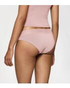 Feel of Modal Tai tief ausgeschnittener Slip in Lila-Rosa