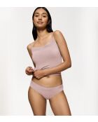 Feel of Modal Tai tief ausgeschnittener Slip in Lila-Rosa