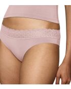 Feel of Modal Tai tief ausgeschnittener Slip in Lila-Rosa
