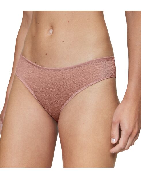 Triumph Signature Sheer Tai EX hoog uitgesneden slip met geroosterde amandelen