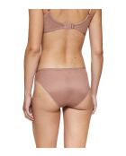 Triumph Signature Sheer Tai EX hoog uitgesneden slip met geroosterde amandelen
