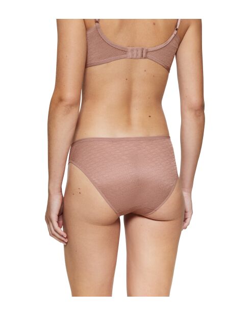 Triumph Signature Sheer Tai EX hoog uitgesneden slip met geroosterde amandelen