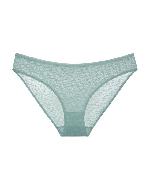 Triumph Signature Sheer Tai EX hoog uitgesneden slip haze turquoise