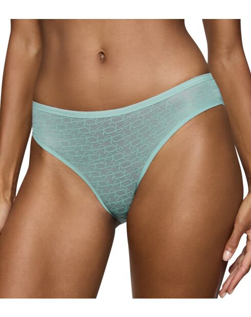Triumph Signature Sheer Tai EX hoog uitgesneden slip haze turquoise